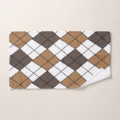 Brown Diamond Argyle Bad Handdoek (Handdoek)
