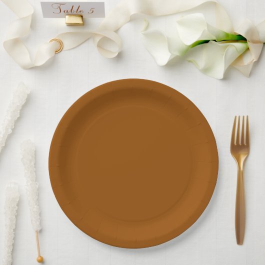 Brown Dinner Paper Bord (Huwelijk)