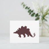Brown Dinosaur Briefkaart (Staand voorkant)