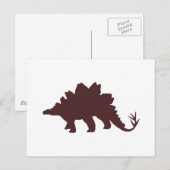 Brown Dinosaur Briefkaart (Voorkant / Achterkant)
