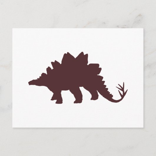 Brown Dinosaur Briefkaart (Voorkant)