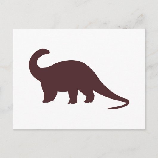 Brown Dinosaur Briefkaart (Voorkant)