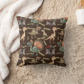 Brown dinosaur cushion - kids dinosaur pillow kussen (Deken)