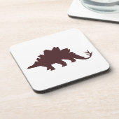 Brown Dinosaur Drankjes Onderzetter (Linkerzijde)