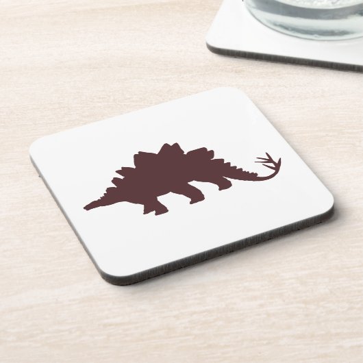 Brown Dinosaur Drankjes Onderzetter (Linkerzijde)