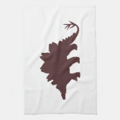 Brown Dinosaur Theedoek (Verticaal)