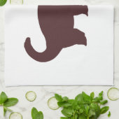 Brown Dinosaur Theedoek (Gevouwen)