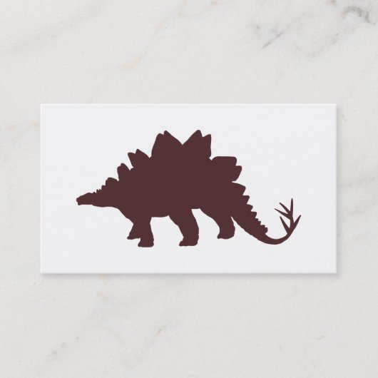 Brown Dinosaur Visitekaartje (Voorkant)