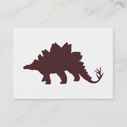 Brown Dinosaur Visitekaartje (Voorkant)