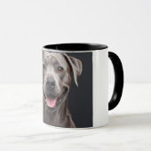 Brown Dog Aesthetic Coffee Mug – Cozy Pet Lover  Mok (Voorkant rechts)