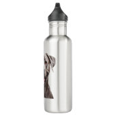Brown Dog Aesthetic water bottle – Cozy Pet Lover  Waterfles (Rechts)