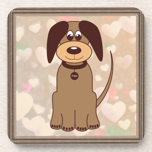 Brown Dog Beverage Coaster Bier Onderzetter (Voorkant)
