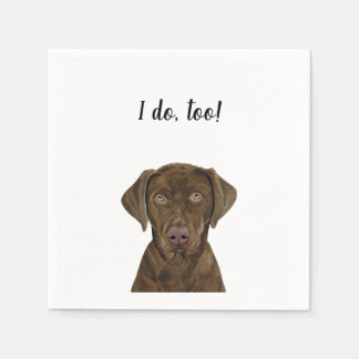 Brown Dog Custom Cocktail Napkin Servet