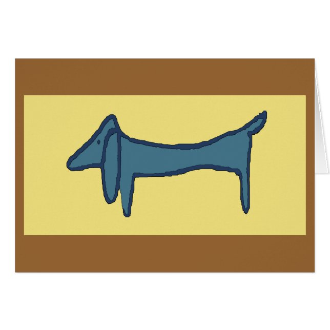 Brown Dog, Dachshund (Voorkant Horizontaal)