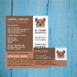 Brown Dog, Dog Trainer Adverteren Flyer<br><div class="desc">Brown Dog,  Dog Trainer Adverteren Flyer door de Visitekaartje winkel.</div>