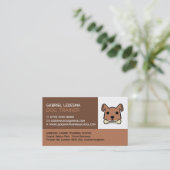 Brown Dog, Dog Trainer Visitekaartje (Staand voorkant)