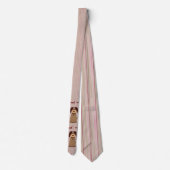 Brown Dog Necktie Stropdas (Achterkant)