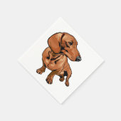Brown Dog Paper Napkins Servet (Hoek)