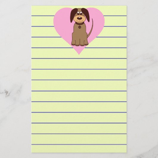 Brown Dog Stationery Briefpapier (Voorkant)