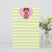 Brown Dog Stationery Briefpapier (Staand voorkant)