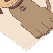 Brown Dog Table Runner Korte Tafelloper (Hoek)