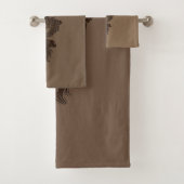 Brown Dragon Bath Towel Set Bad Handdoek (Insitu)