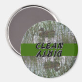 Brown Duck Animal Dishwasmachine Magneet (Voorkant / Achterkant)