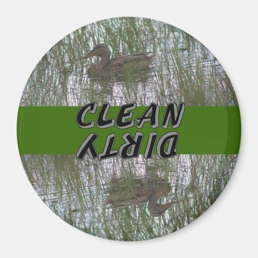 Brown Duck Animal Dishwasmachine Magneet (Voorkant)