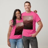Brown Earthy Starry Mountains en Moon Abstract AC T-shirt (Unisex)
