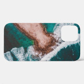 BROWN-EILAND, OVERGELEGD MET ZEE WATER TIJDENS DAG Case-Mate iPhone CASE (Achterkant (horizontaal))