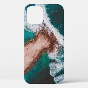 BROWN-EILAND, OVERGELEGD MET ZEE WATER TIJDENS DAG Case-Mate iPhone CASE