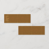 Brown Elegant - Skinny Mini Visitekaartje (Voorkant / Achterkant)