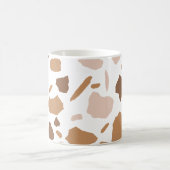 Brown en Beige Tan Terrazzo Koffiemok (Center)