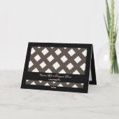 Brown en Cream Gingham Kaart (Achterkant)