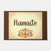 Brown en Cream Namaste Deurmat (Voorkant)