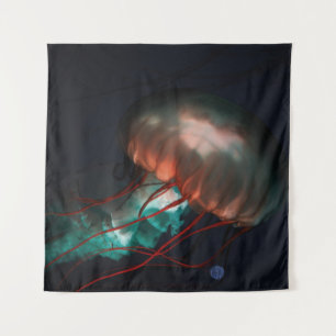 BROWN EN GREEN JELLYFISH WANDKLEED