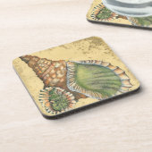 Brown en Green Seashell Onderzetter (Linkerzijde)