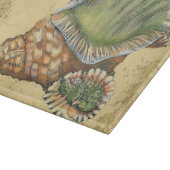 Brown en Green Seashell Snijplank (Hoek)