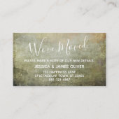 Brown en Mustard Textured Grunge "We hebben ons ve Informatiekaartje (Voorkant)