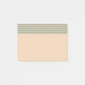 Brown en Turquoise Zigzag Chevron Post-it® Notes (Voorkant)