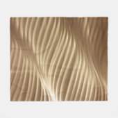 BROWN EN WITTE GESRIPTE TEXTIEL FLEECE DEKEN (Voorkant (Horizontaal))