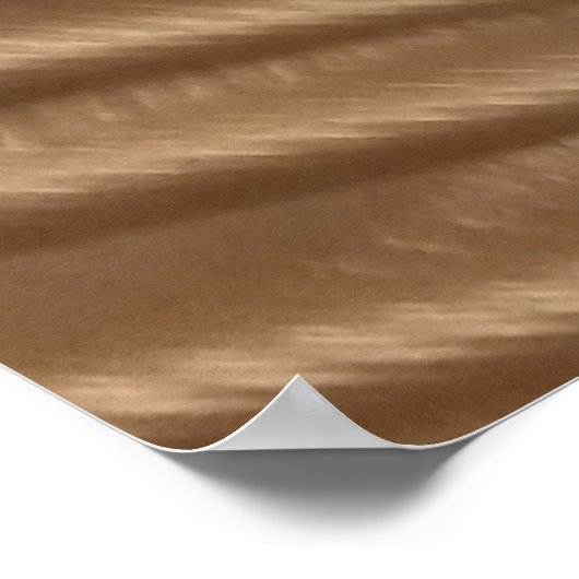 BROWN EN WITTE GESRIPTE TEXTIEL POSTER (Hoek)