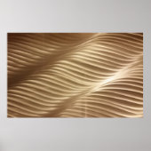 BROWN EN WITTE GESRIPTE TEXTIEL POSTER (Voorkant)