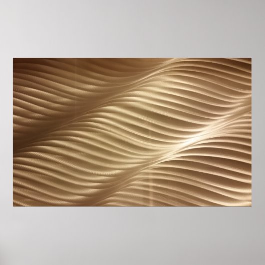 BROWN EN WITTE GESRIPTE TEXTIEL POSTER (Voorkant)
