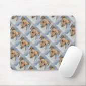 BROWN EN WITTE TERRIER MOUSEPAD MUISMAT (Met muis)