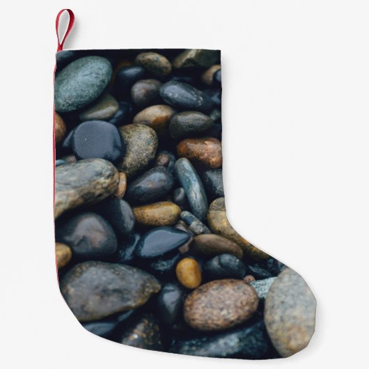 BROWN EN ZWARTE STONEN KLEINE KERSTSOK (Voorkant)