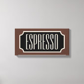 Brown Espresso Sign Canvas (Voorkant)