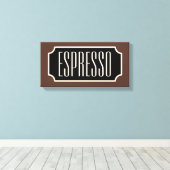Brown Espresso Sign Canvas (Insitu (Houten vloer))