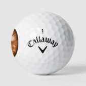 Brown Eye Funny Golf Balls Golfballen (Logo)
