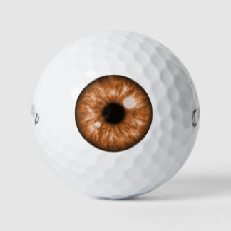 Brown Eye Funny Golf Balls Golfballen